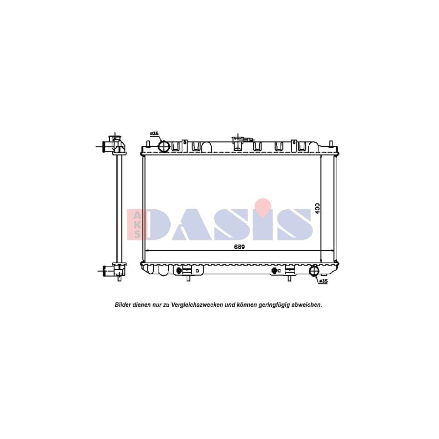 AKS Dasis 070104N Engine Radiator | ML Performance UK