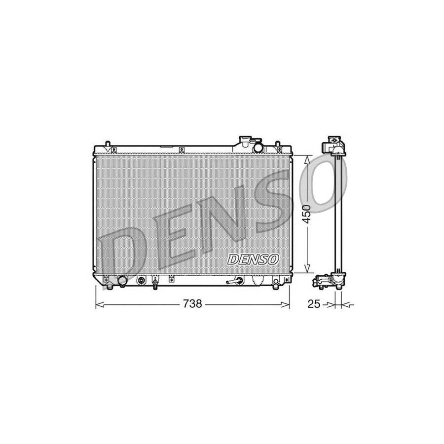 Denso DRM51004 Drm51004 Engine Radiator For Lexus Rx I (Xu10) | ML Performance UK