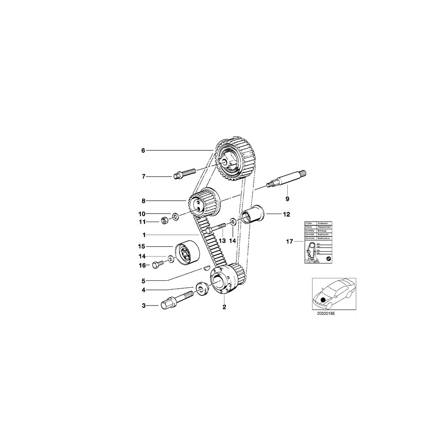 Genuine BMW 11311734677 E30 E34 E36 Screw (Inc. 318i, 518i & 316i) | ML Performance UK Car Parts