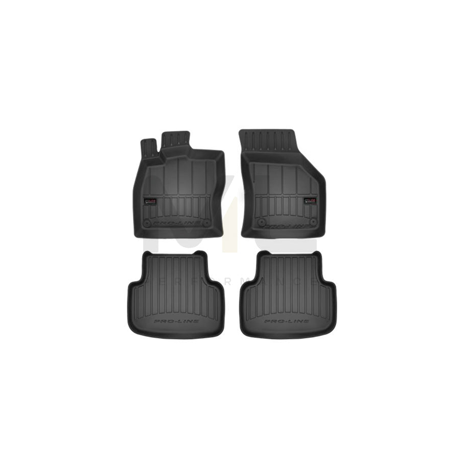 FROGUM Tailored 3D407015 Floor mat set for SKODA OCTAVIA Elastomer, Front and Rear, Quantity: 4, Black | ML Performance Car Parts