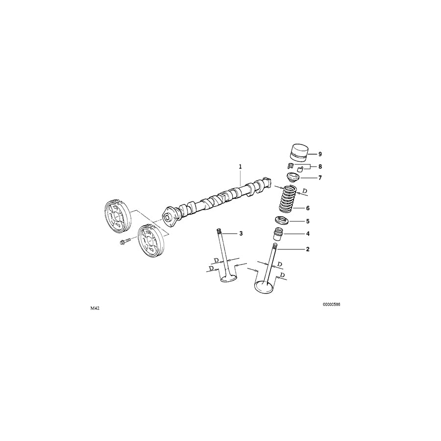 Genuine BMW 11311727649 E36 Camshaft Exhaust (Inc. 318i, 318is & 318ti) | ML Performance UK Car Parts