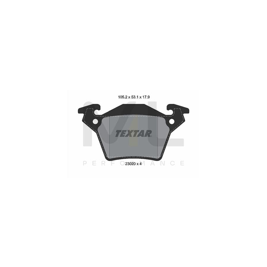 TEXTAR 2302001 Brake pad set prepared for wear indicator | ML Performance Car Parts