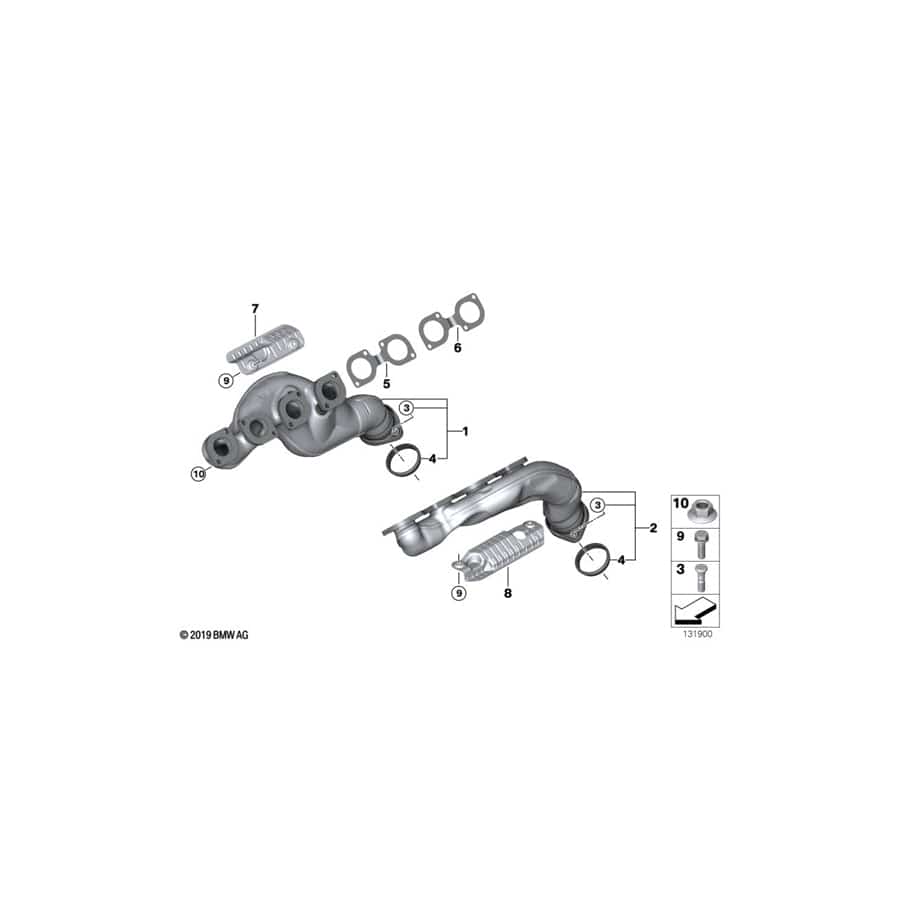 Genuine BMW 11627532925 E53 Heat Resistant Plate ZYL.5-8 (Inc. X5 4.8is) | ML Performance UK Car Parts