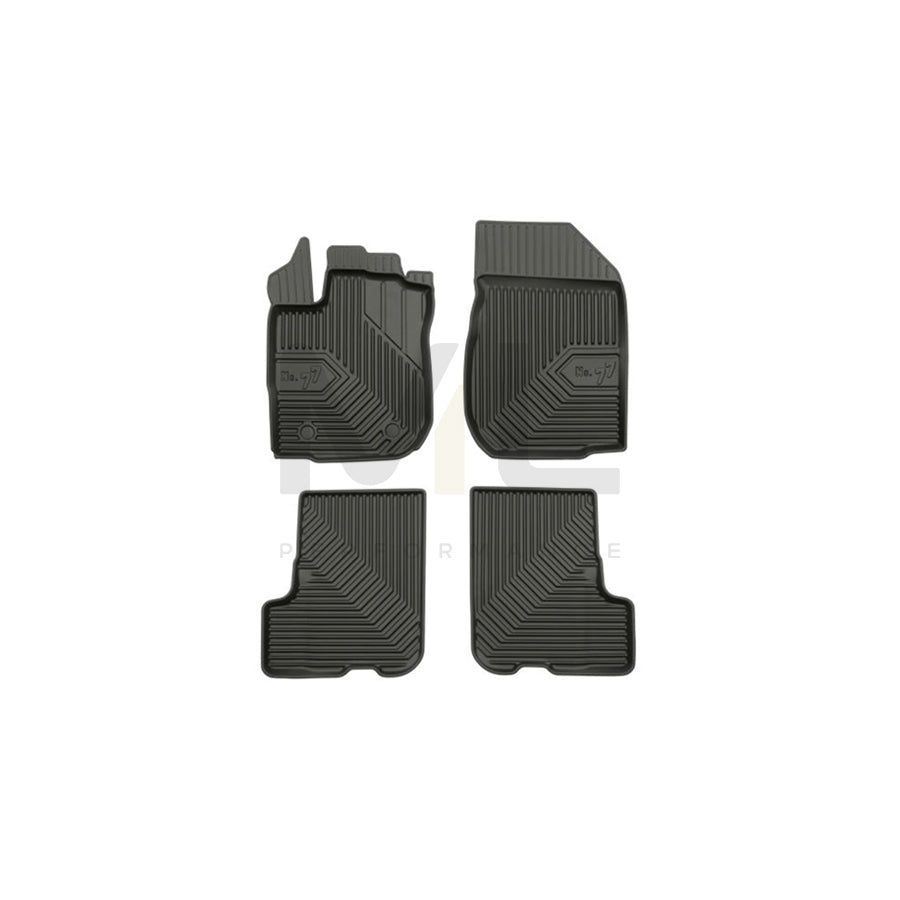 FROGUM Tailored 77408746 Floor mat set for DACIA Sandero II Elastomer, Front and Rear, Quantity: 4, Black | ML Performance Car Parts