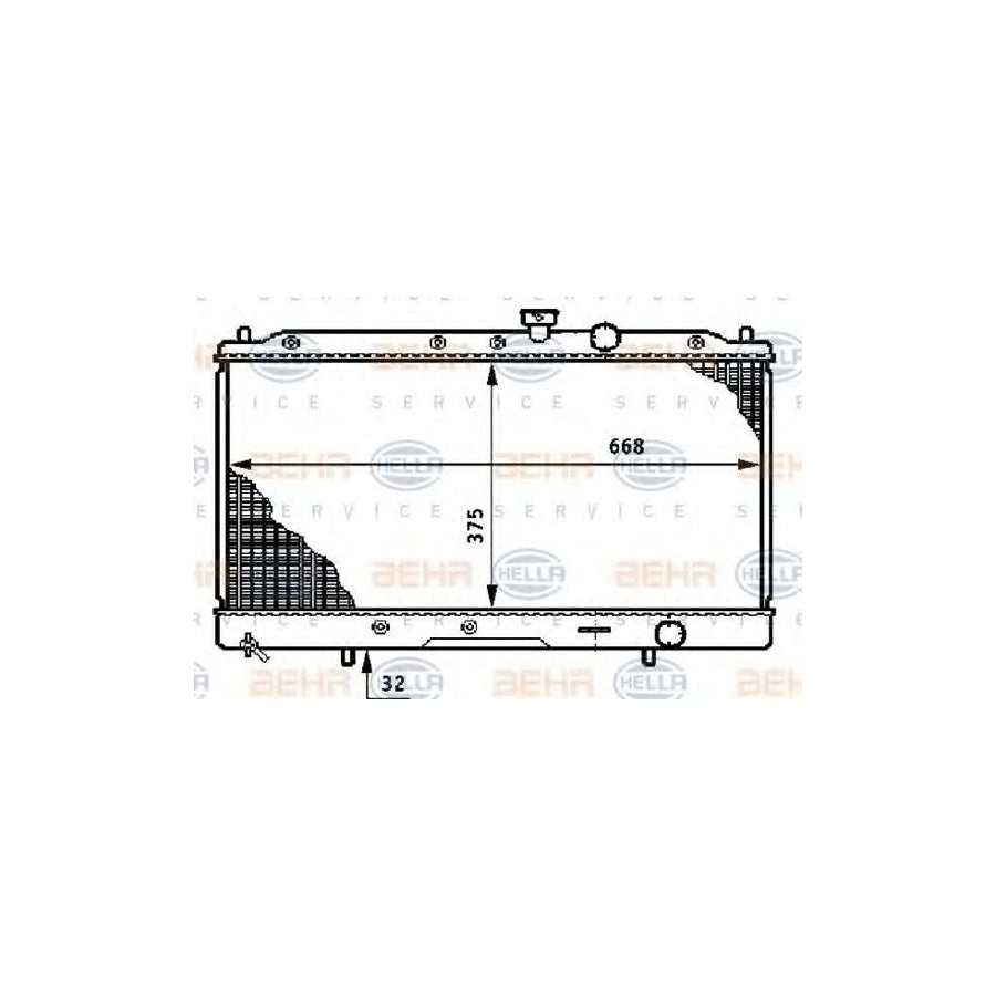 Hella 8MK 376 708-651 Engine Radiator