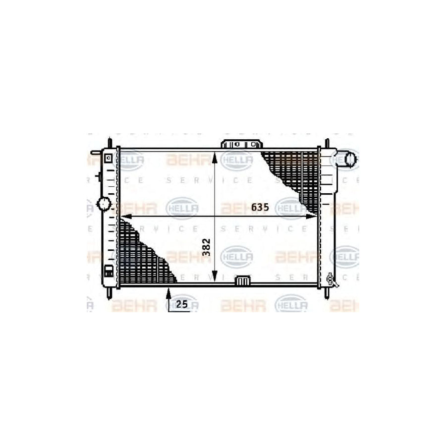 Hella 8MK 376 708-631 Engine Radiator