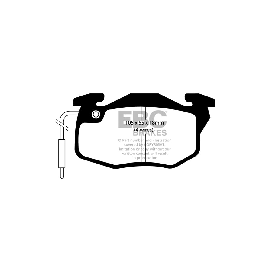 EBC DP2545/4 Citroen Peugeot Greenstuff Front Brake Pads - Bendix Caliper 2 | ML Performance UK Car Parts