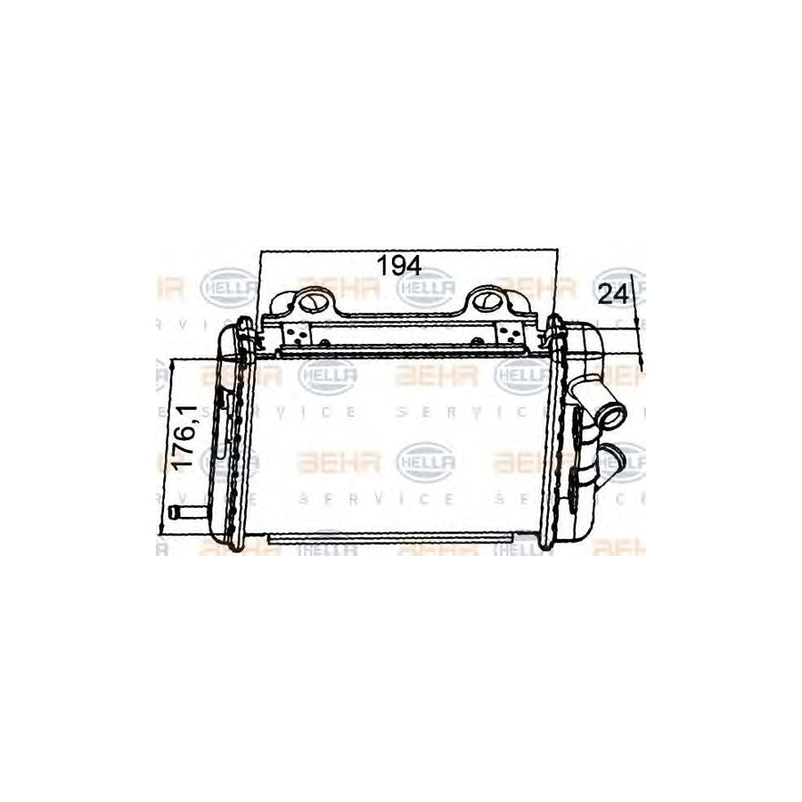 Hella 8MK 376 765-261 Engine Radiator