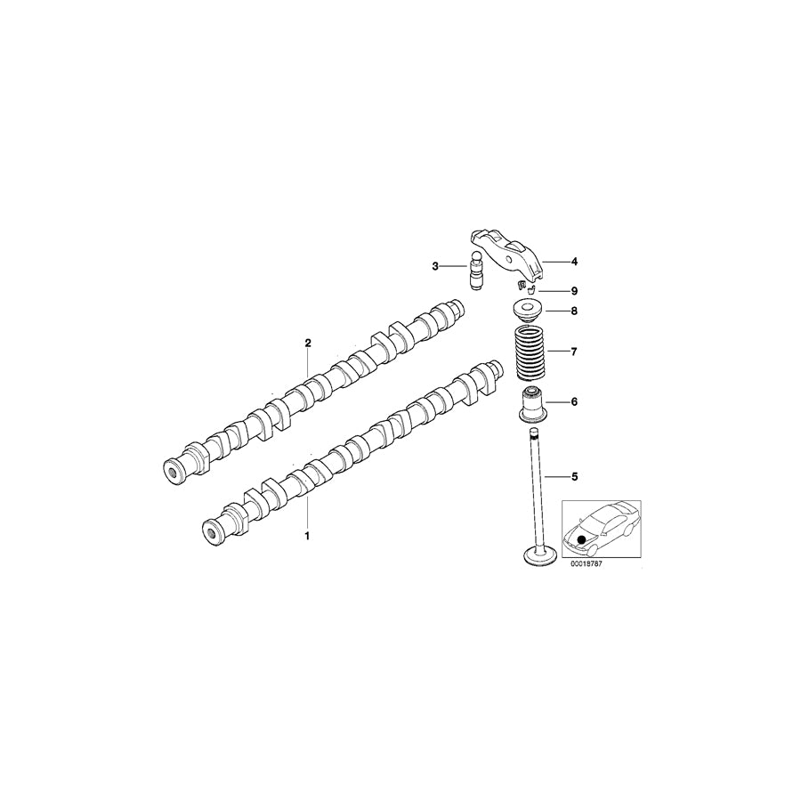 Genuine BMW 11312246699 E39 E38 E53 Camshaft Exhaust (Inc. 330xd, 525d & 730d) | ML Performance UK Car Parts