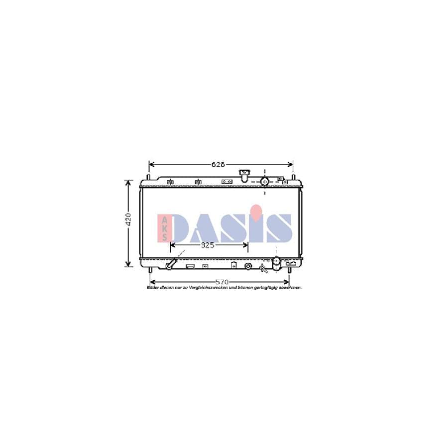 AKS Dasis 100035N Engine Radiator For Honda Integra II Coupe (Dc2, Dc4) | ML Performance UK