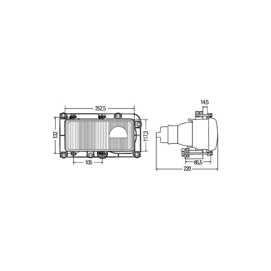 Hella 1DL 007 872-081 Headlight