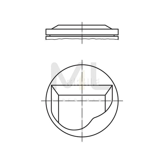 MAHLE ORIGINAL 081 98 02 Piston 89,515 mm, without cooling duct | ML Performance Car Parts