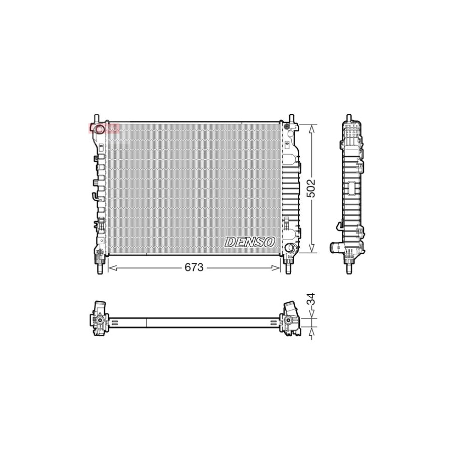 Denso DRM20125 Drm20125 Engine Radiator For Opel Antara (L07) | ML Performance UK