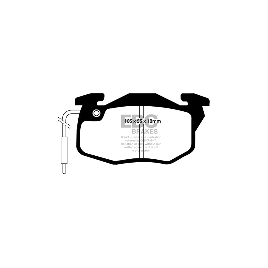 EBC DP2545 Citroen Peugeot Renault Greenstuff Front Brake Pads - Bendix/Girling/TRW Caliper 2 | ML Performance UK Car Parts