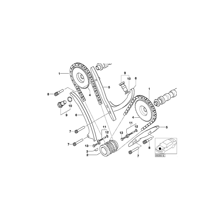 Genuine BMW 11312248509 E38 E65 Camshaft Sprocket Zyl. 1-4 (Inc. 740d) | ML Performance UK Car Parts