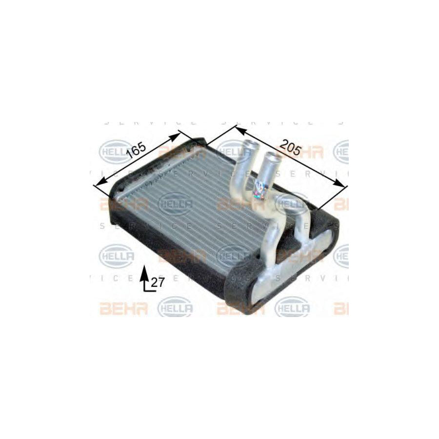 Hella 8FH 351 315-261 Heater Matrix