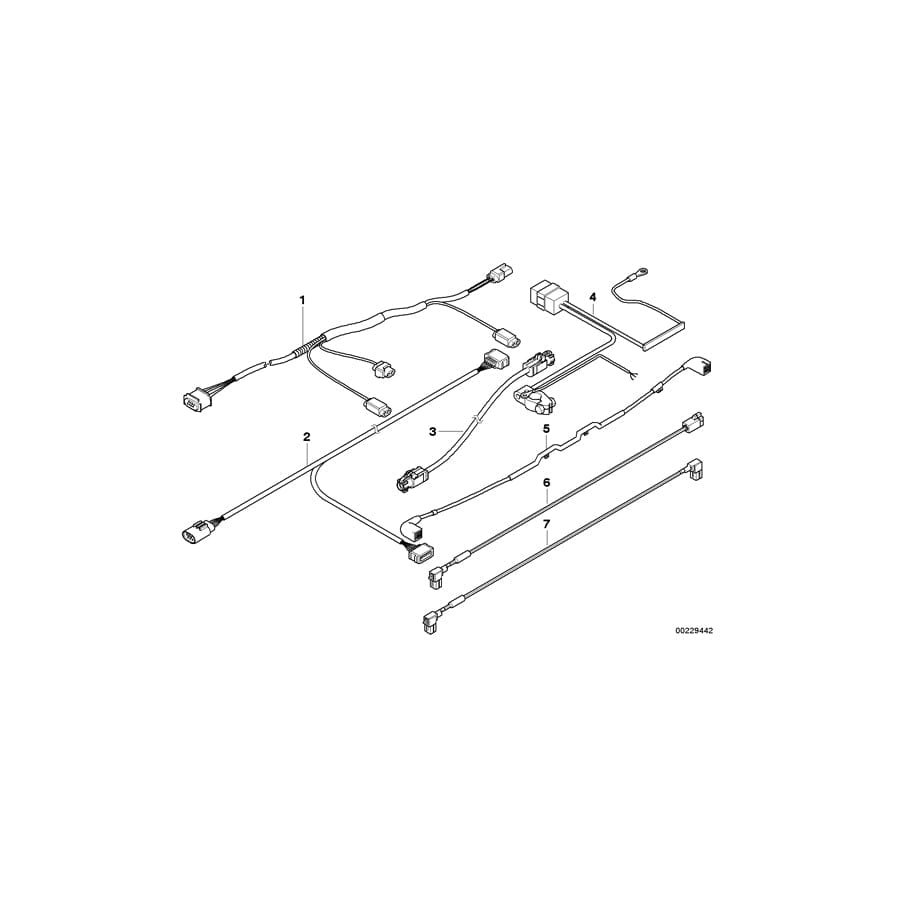 Genuine BMW 61126948729 E60 Wiring Switch Engine Hood (Inc. 545i, 530d & 535d) | ML Performance UK Car Parts