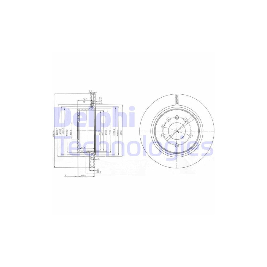 Delphi Bg4043 Brake Disc