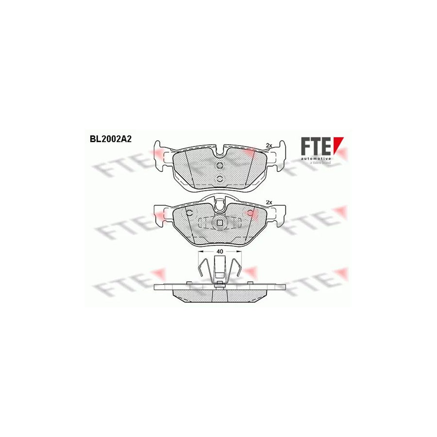 Fte BL2002A2 Brake Pad Set | ML Performance UK Car Parts