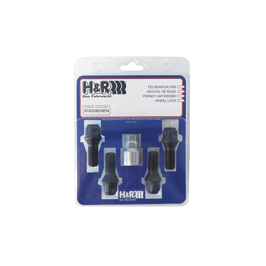 H&R B14252801KEY4 Wheel-Lock set M14 taper head 60° | ML Performance UK Car Parts