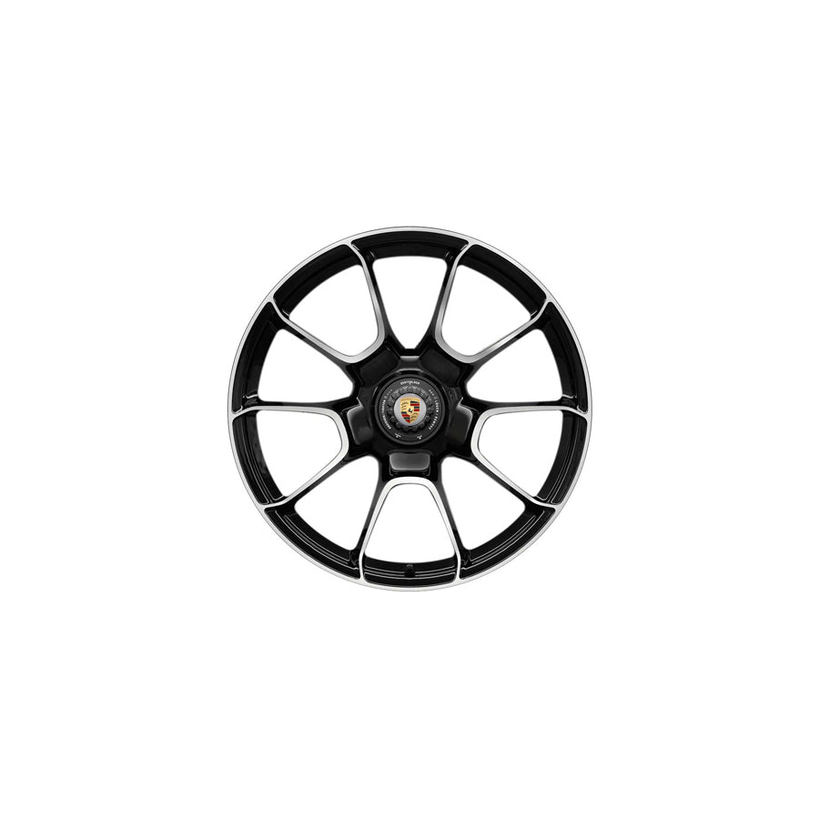 Genuine Porsche Centre Lock Turbo S Exclusive Design Rear Alloy Wheel In Black Finish 21 12J Et70 | ML Performance UK Car Parts