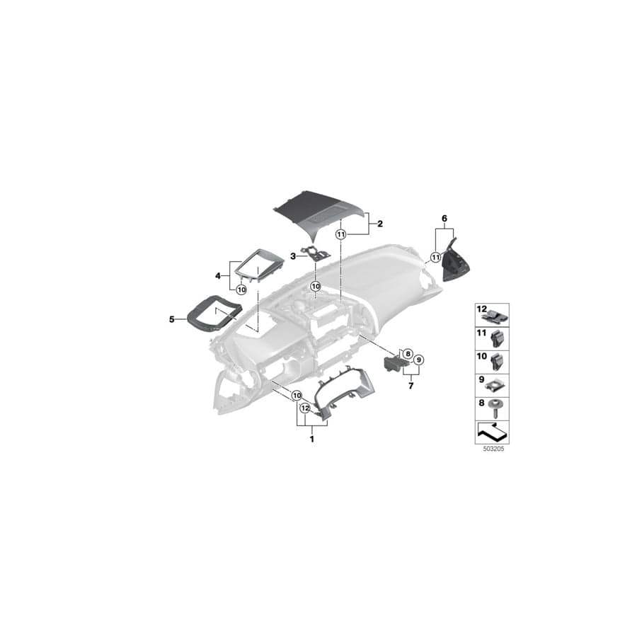 Genuine BMW 51459396268 G15 F92 G14 Cover, Center Speaker (Inc. 840i, M8 & M850iX) | ML Performance UK Car Parts