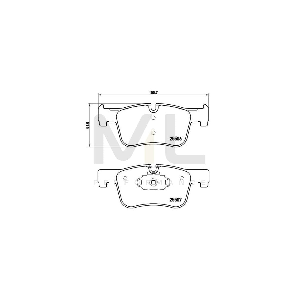 Brembo P 06 070X Brake Pad Set Prepared For Wear Indicator | ML Performance Car Parts