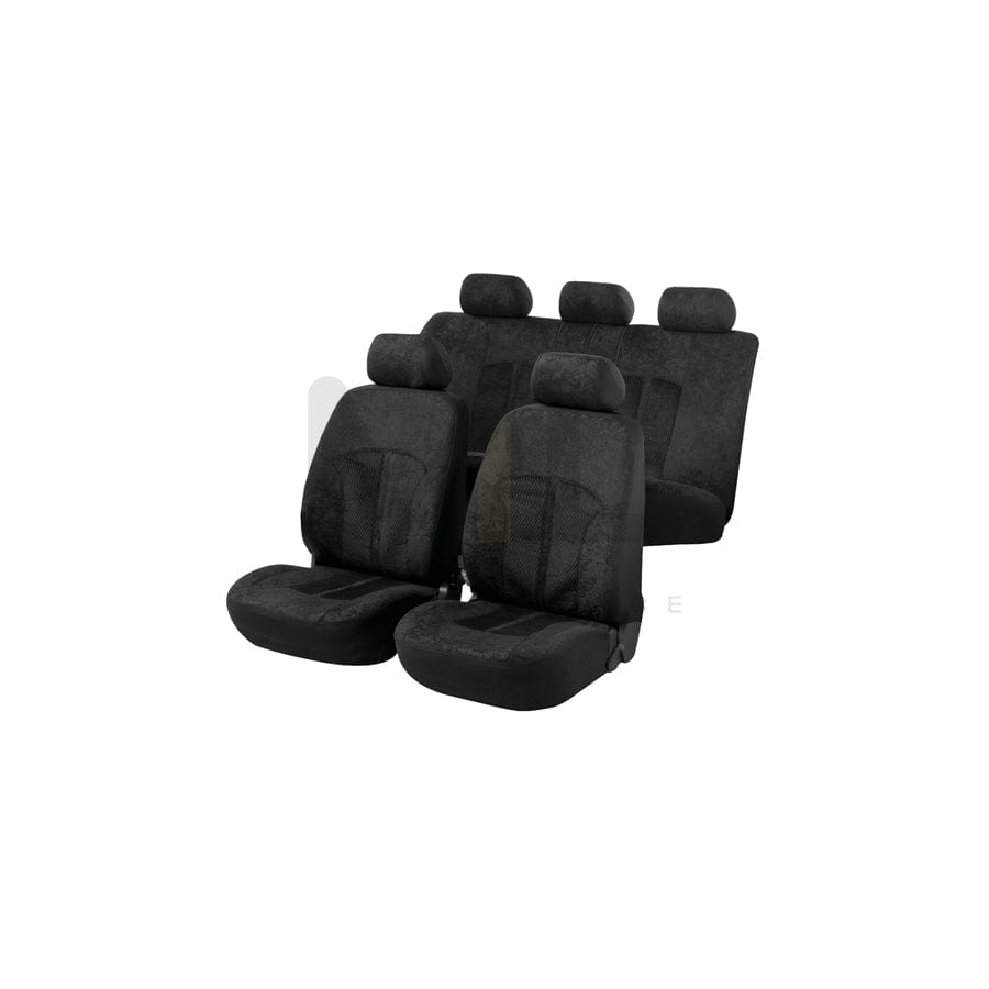 WALSER ZIPP IT Premium 11788 Car seat cover Black, Polyester, Front and Rear | ML Performance Car Parts