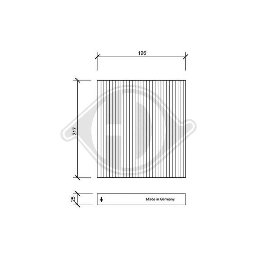 DIEDERICHS DCI0084 Pollen Filter | ML Performance UK Car Parts