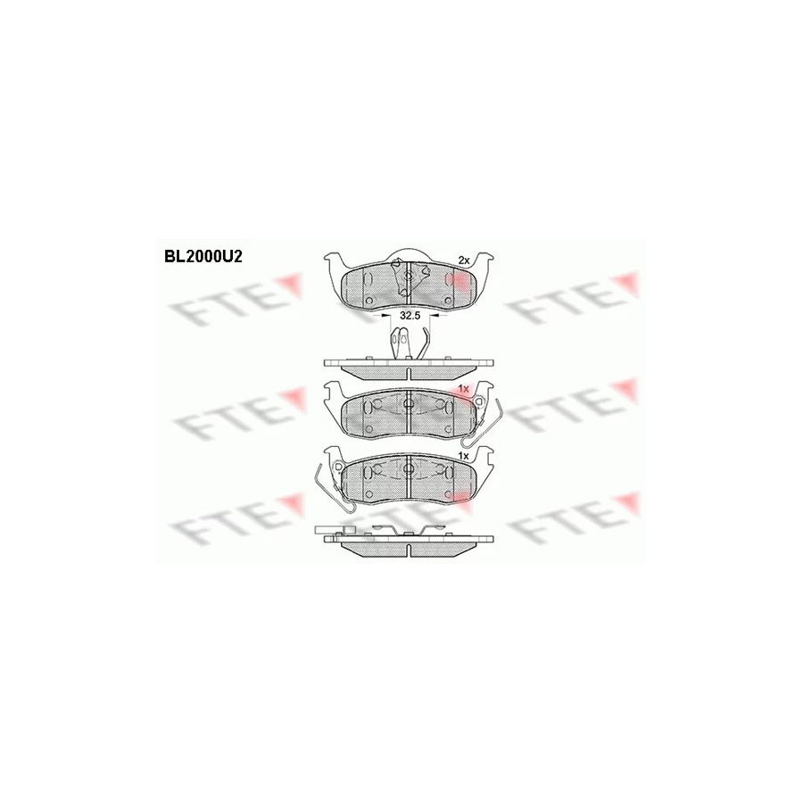 Fte BL2000U2 Brake Pad Set | ML Performance UK Car Parts