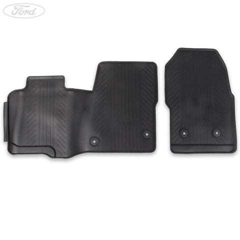 GENUINE FORD 2047030 TRANSIT AND TRANSIT CUSTOM RUBBER FLOOR MATS FRONT, BLACK, MANUAL TRANSMISSION ONLY | ML Performance UK