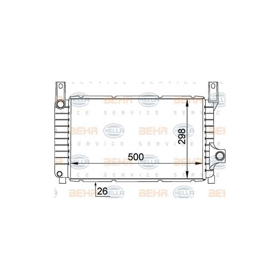 Hella 8MK 376 764-481 Engine Radiator