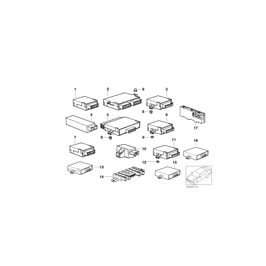 Genuine BMW 66218381087 E38 Control Unit Pdc (Inc. 735i, 740iLP & 740d) | ML Performance UK Car Parts