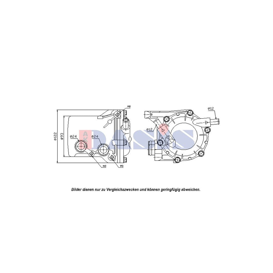 AKS Dasis 136420N Engine Oil Cooler | ML Performance UK