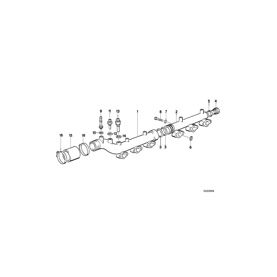 Genuine BMW 11531315271 E34 Radiator Line (Inc. M5 3.8, M5 3.6 & M5) | ML Performance UK Car Parts