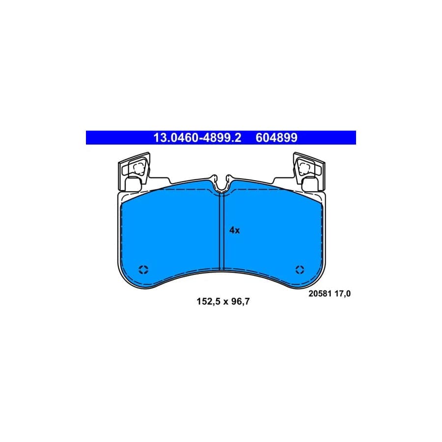 ATE 13.0460-4899.2 Brake Pad Set