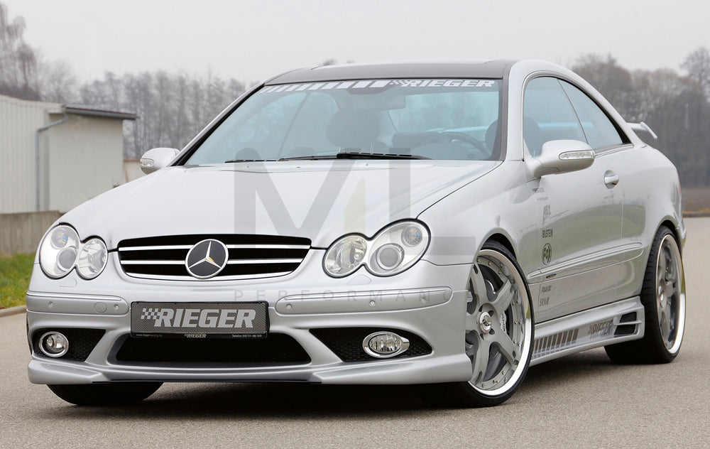 Rieger 00071010 Mercedes-Benz W209 CLK Front Splitter 2 | ML Performance UK Car Parts