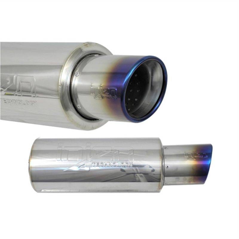 INJEN 76MM UNIVERSAL MUFFLER W/ TITANIUM BURNT TIP - SES300TT