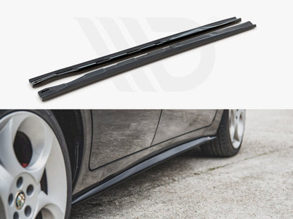 Maxton Design AL-156F-SD1T Side Skirts Diffusers Alfa Romeo 156 Facelift (2003-2006) | ML Performance UK Car Parts