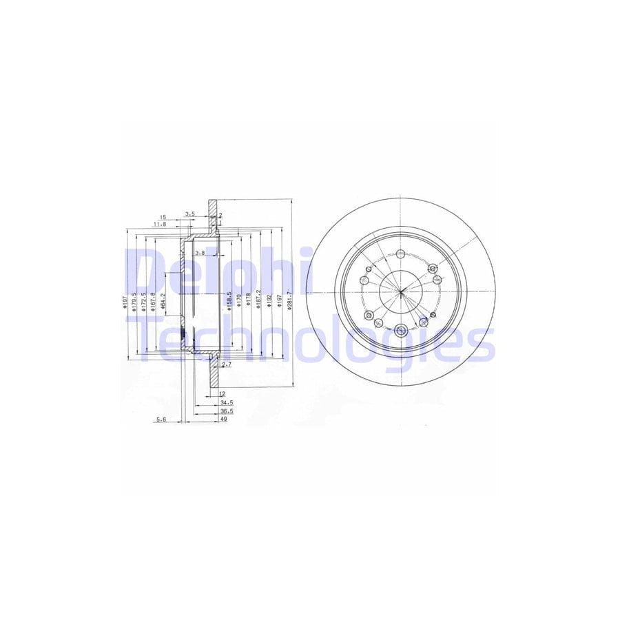 Delphi Bg3797 Brake Disc