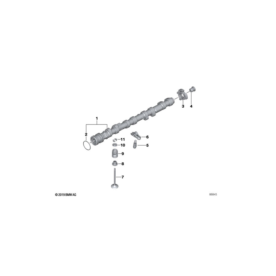 Genuine BMW 11317570503 E64 E61 Camshaft Exhaust Zyl. 5-8 (Inc. 645Ci, 745i & X5 4.8is) | ML Performance UK Car Parts