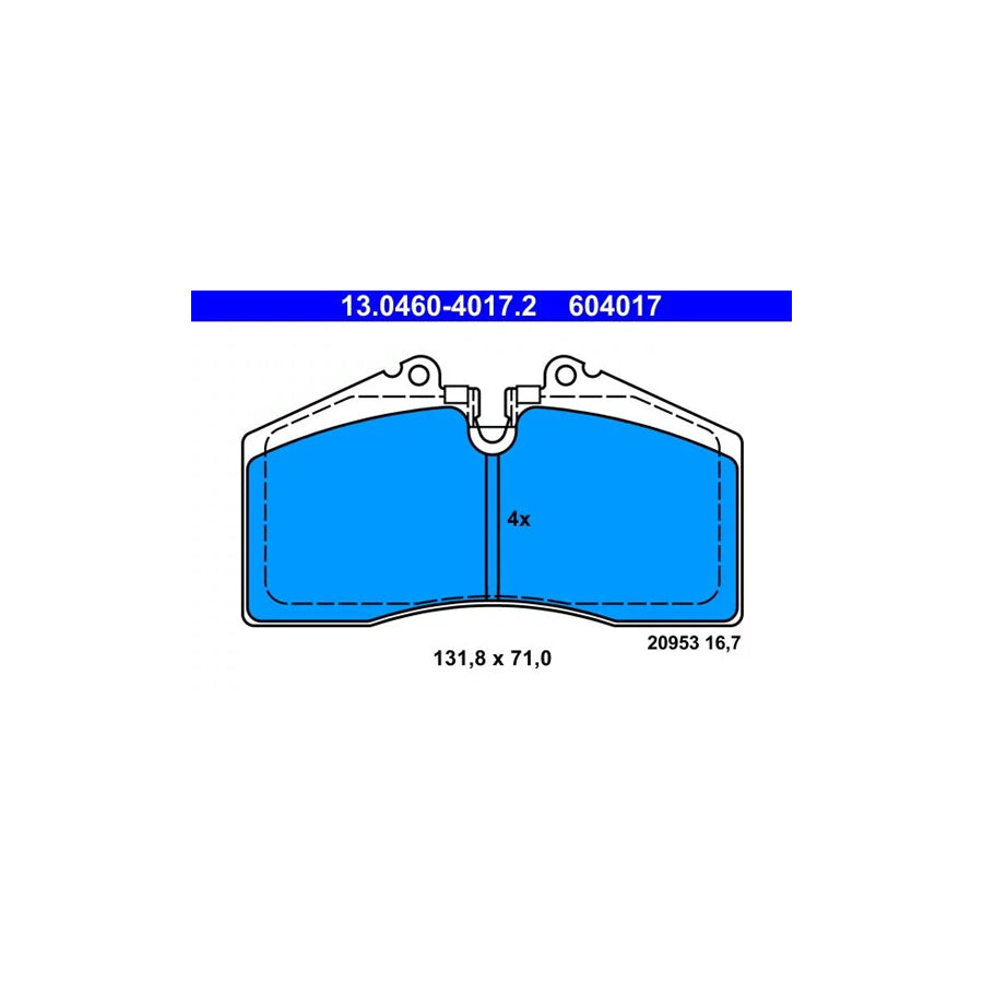 ATE 13.0460-4017.2 Brake Pad Set