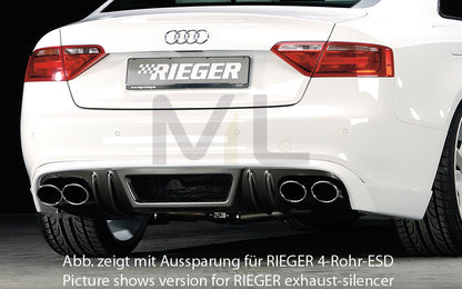 Rieger 00099077 Audi B8 B81 A5 Rear Diffuser 1 | ML Performance UK Car Parts