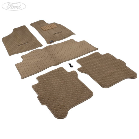 GENUINE FORD 1488947 EVEREST FRONT & REAR FLOOR CARPET MATS KIT VELOUR 2009-2015 | ML Performance UK