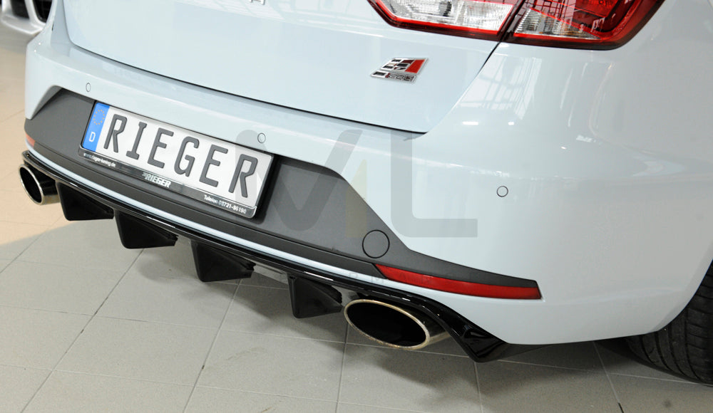 Rieger 00088130 SEAT 5F Leon Cupra Rear Diffuser 5 | ML Performance UK Car Parts