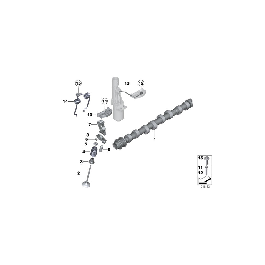 Genuine BMW 11317616469 F30 F23 F21 Inlet Camshaft (Inc. X1 16i, X1 28i & Z4 20i) | ML Performance UK Car Parts