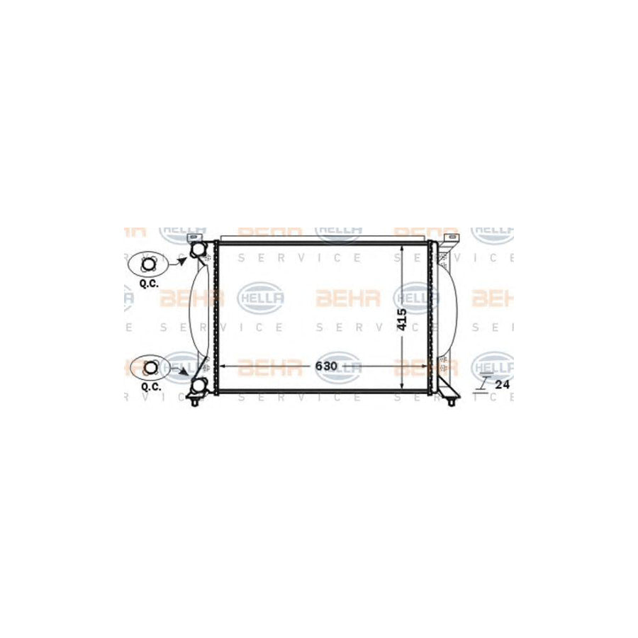 Hella 8MK 376 766-261 Engine Radiator