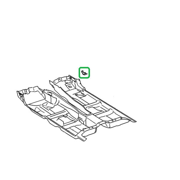 Genuine Lexus 58521-50030 LS Phase 3 Floor Carpet Fixing Hook