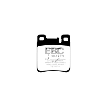 EBC PD06KR273 Mercedes-Benz T210 Greenstuff Rear Brake Pad & USR Disc Kit - ATE Caliper 2 | ML Performance UK Car Parts