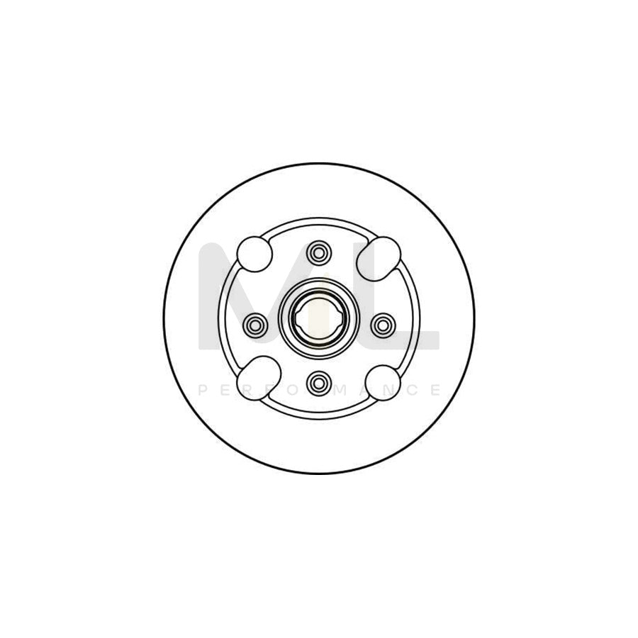 TRW DF1754 Brake Disc for ALFA ROMEO ALFASUD Solid | ML Performance Car Parts